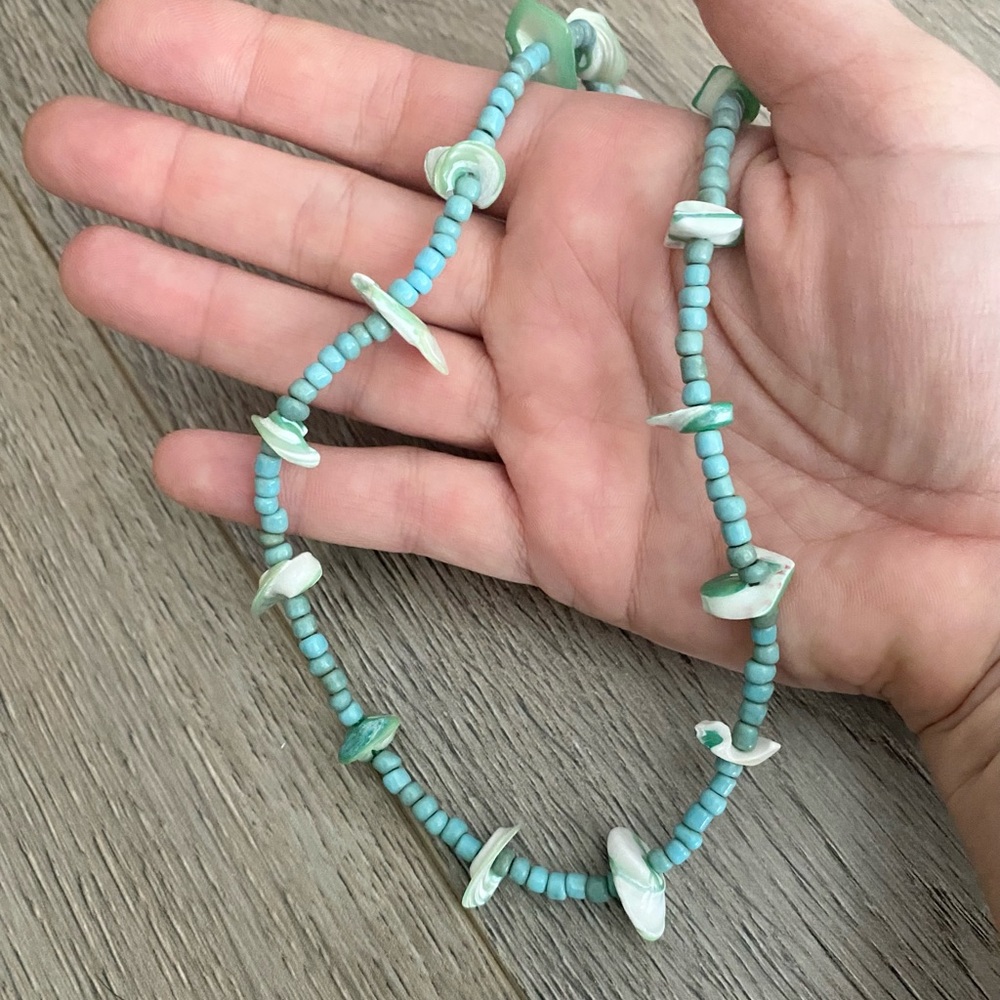 Turquoise beaded necklace